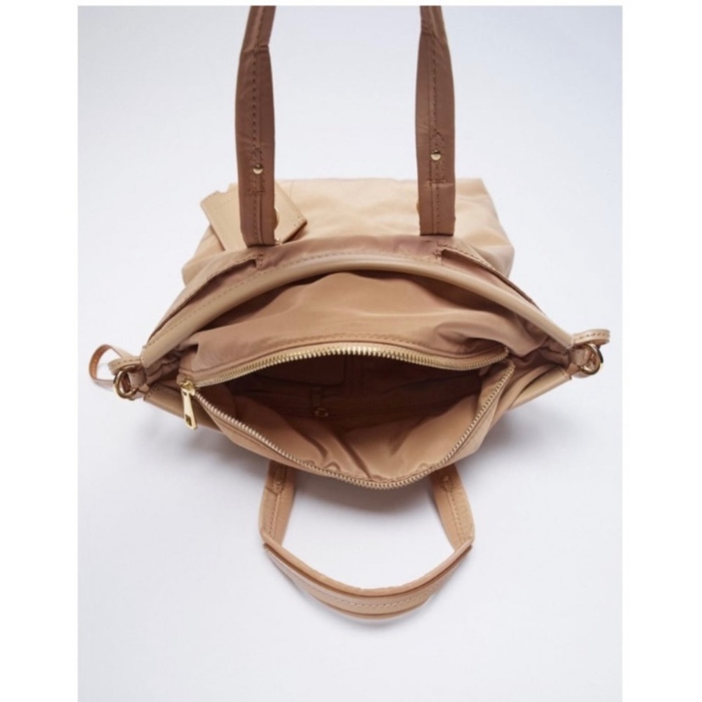 Zara Nylon Mini Tote and Crossbody Bag - Picture 2 of 8